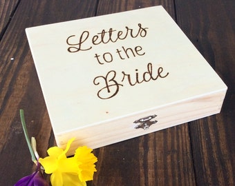 Letters to the Bride, Bride box, Brides keepsake box