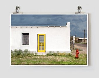Yellow Door Marfa Texas Fine Art Photograph