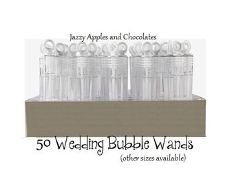 Wedding Bubble Wand Favors