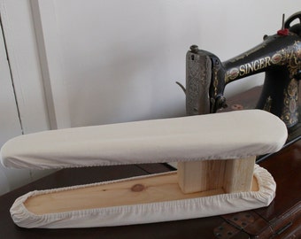 Handmade Sleeve Ironing Board with Cream Cover -Ready to Ship