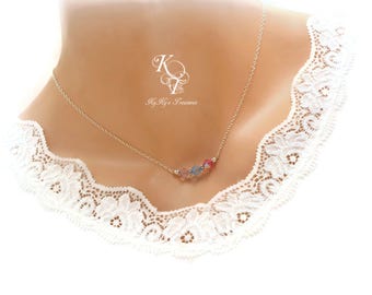 Birthstone Gifts Mom Necklace Mothers Jewelry Grandmother Necklace Birthstone Jewelry Birthstone Necklace Sterling Silver Necklace
