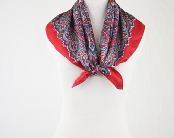 Vintage Liberty of London Paisley Silk Twill Square Scarf from Trimingham"s Bermuda