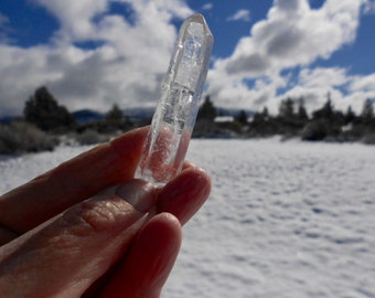 LEMURIAN SEED CRYSTAL energized at Sacred Mount Shasta*Quartz variety Rock Crystal