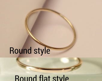 10k Stackable ring, 10k Stack Ring, 10k Skinny Ring, 10k Dainty Ring, 10k Round ring, 10k smooth Ring, 10k Hammered Ring, 10k gold ring