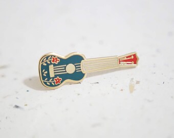 Ukulele Enamel Pin // Hard Enamel - Enamel Pin - Pin - Lapel Pin - Flair - Brooch - Collar Pin - Hat Pin - By Justine Gilbuena