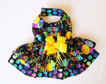 Dog Birthday Dress - Small Dog Dress - Puppy and Small Breeds like Chihuahua, Yorkie, Maltese
