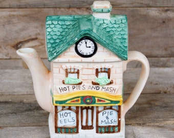 Vintage Ceramic Pie Shop Teapot