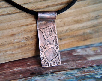 African Necklace - Copper Jewelry - Proceeds to Charity - Gift for Him - Copper Necklace - Gift for Her - African Pendant - African Jewelry