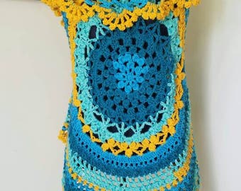LE! Sunshine Mandala Festival Vest! Ready to ship!