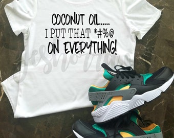 salty hair coconut oil t shirt