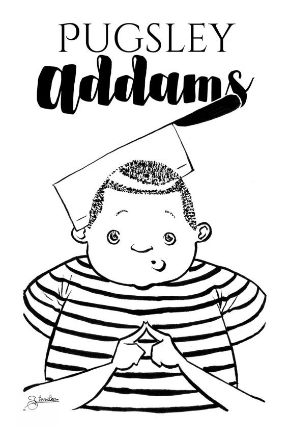 Pugsley Addams Illustration of a The Children's Cult