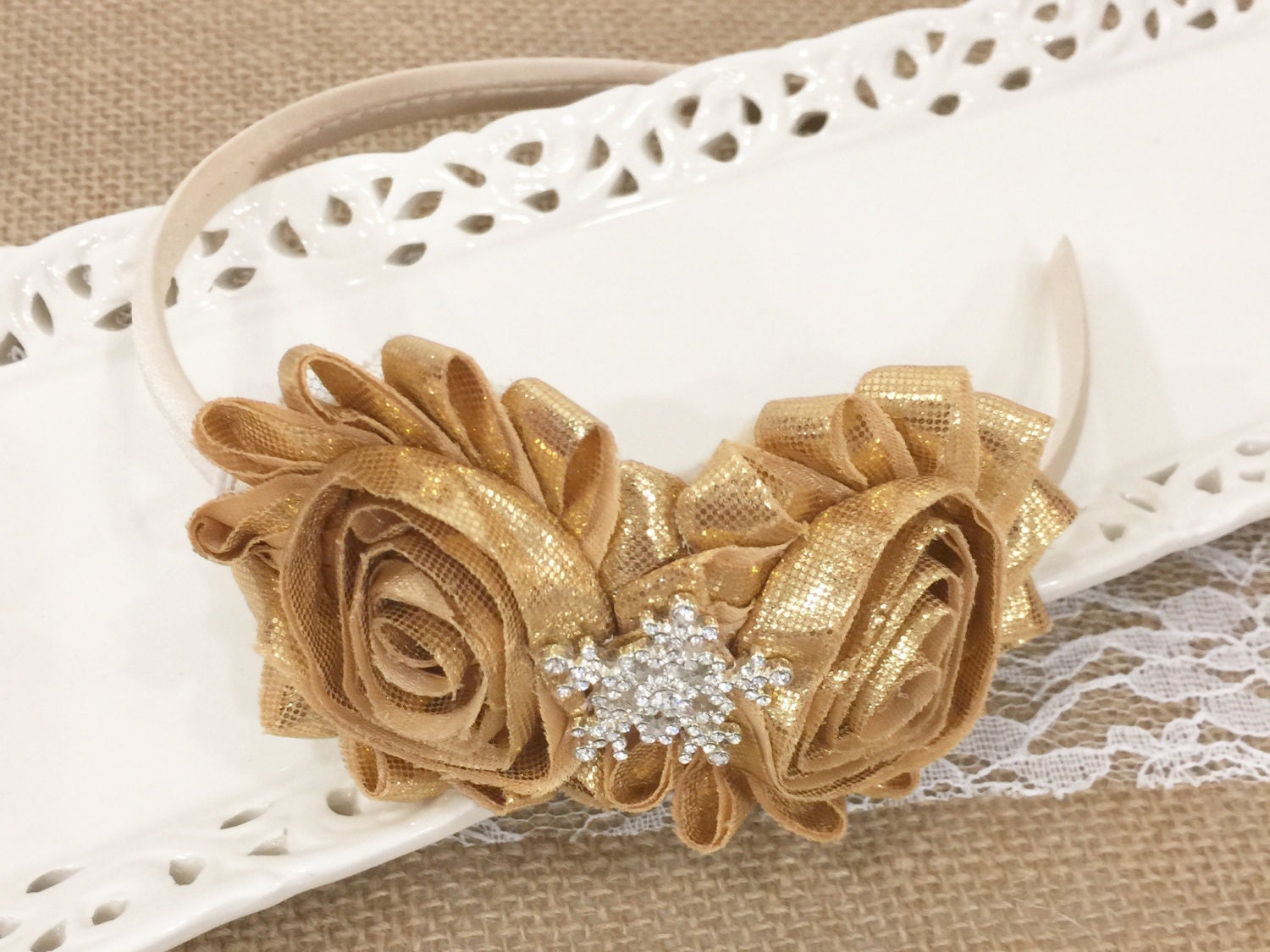 Girls Hard Headband Big Girl Headbands Holiday by CLBBoutique