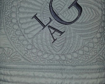 Heirloom Baby Quilt /Monogrammed---NEW Colors!