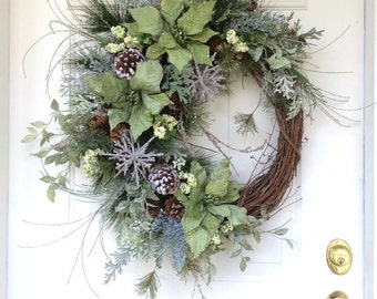 Christmas Wreath-Winter Wreath-Holiday By ReginasGarden On Etsy