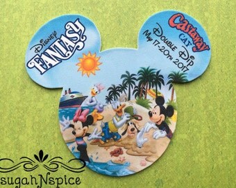 Castaway Cay Magnet - Castaway Cay Door Magnet - Disney Cruise Ship Door Magnet - Disney Magnet - Cruise Magnet - Ship Magnet