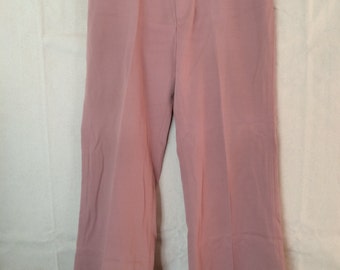 1970s Pink Bell Bottom Slacks - Mens Pants size 35 36 from Levi's Panatela