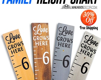 Growth chart.wooden growth chart.canvas growth chart.personalized growth chart.wood growth chart.growth chart ruler (Signature Height Chart)