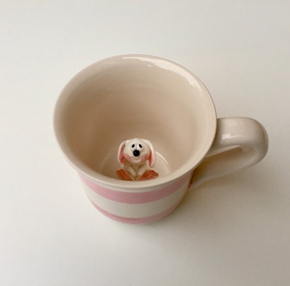Items similar to Surprise animal mugs, animal cups, coffee mugs with animals inside, creatures