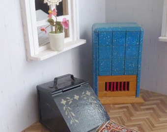 Vintage / old coal box / bucket / Germany