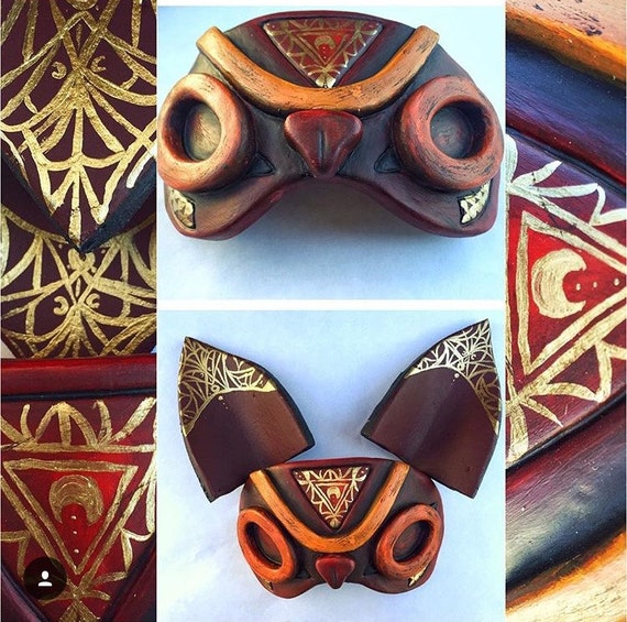 Princess Mononoke Half Mask (Meisha Mock orignal design)