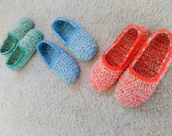 Women slippers, crochet slippers, gift for women, spring gift, gift for her, women gift, birthday gift, natural cotton, slippers