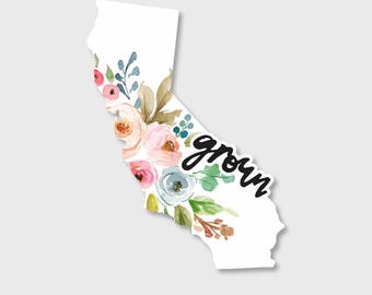 California sticker, California decal, California map, Yeti Decal, Yeti Stickers, Car decals for women, Car Stickers, Vinyl Decal, Stickers