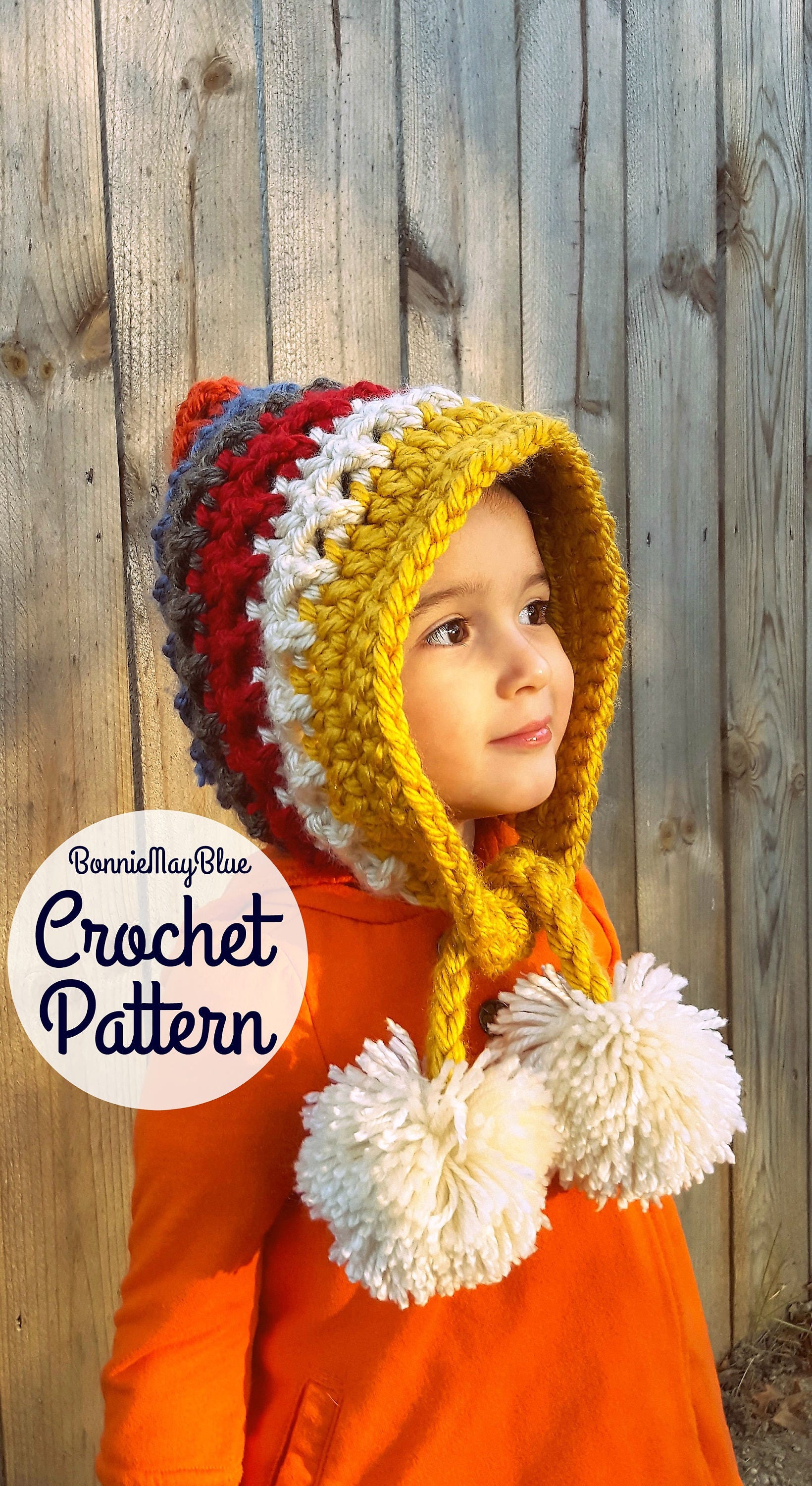 Download Baby Bonnet Pixie Hat Bonnet Pattern Crochet Pattern