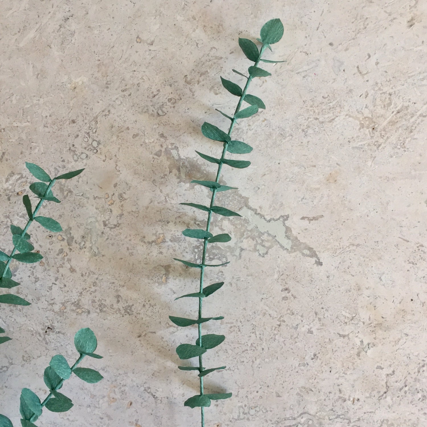 Crepe Paper Baby Eucalyptus Single Stem Greenery