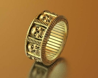 skull wedding ring mens skull ring geek wedding ring terminator ring cyberpunk - Skull Wedding Rings For Men skull wedding ring mens skull ring geek wedding ring terminator ring cyberpunk - Skull Wedding Rings For Men