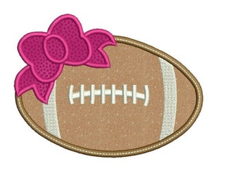 Football applique design - Football embroidery design - Rugby embroidery design - Instant download - Machine embroidery design - 3 size