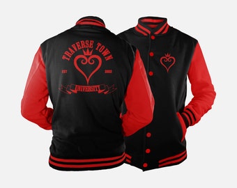 Traverse Town University Varsity Jacket inspired by Kingdom Hearts