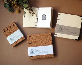 Polaroid album-Cork album-Polaroid photo álbum-Handmade Photo album-Wood Album-Polaroid 600-PolaroidSX, picture book, polaroid picture book