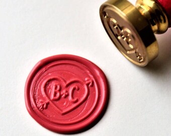 Personalized monogram wax seal stamp/initials Custom wedding seals/wedding invitation seal/custom wedding stamp