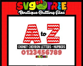 Chevron Letters SVG SVG Letters Chevron SVG Commercial Free Cricut Files Silhouette Files Digital Cut Files Cut File Bundle