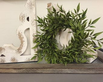 Farmhouse Faux Greenery Wreath | Fixer Upper Style