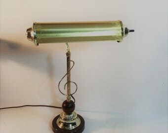 Vintage Brass Piano Lamp With Treble Clef, Desk Lamp Adjustable