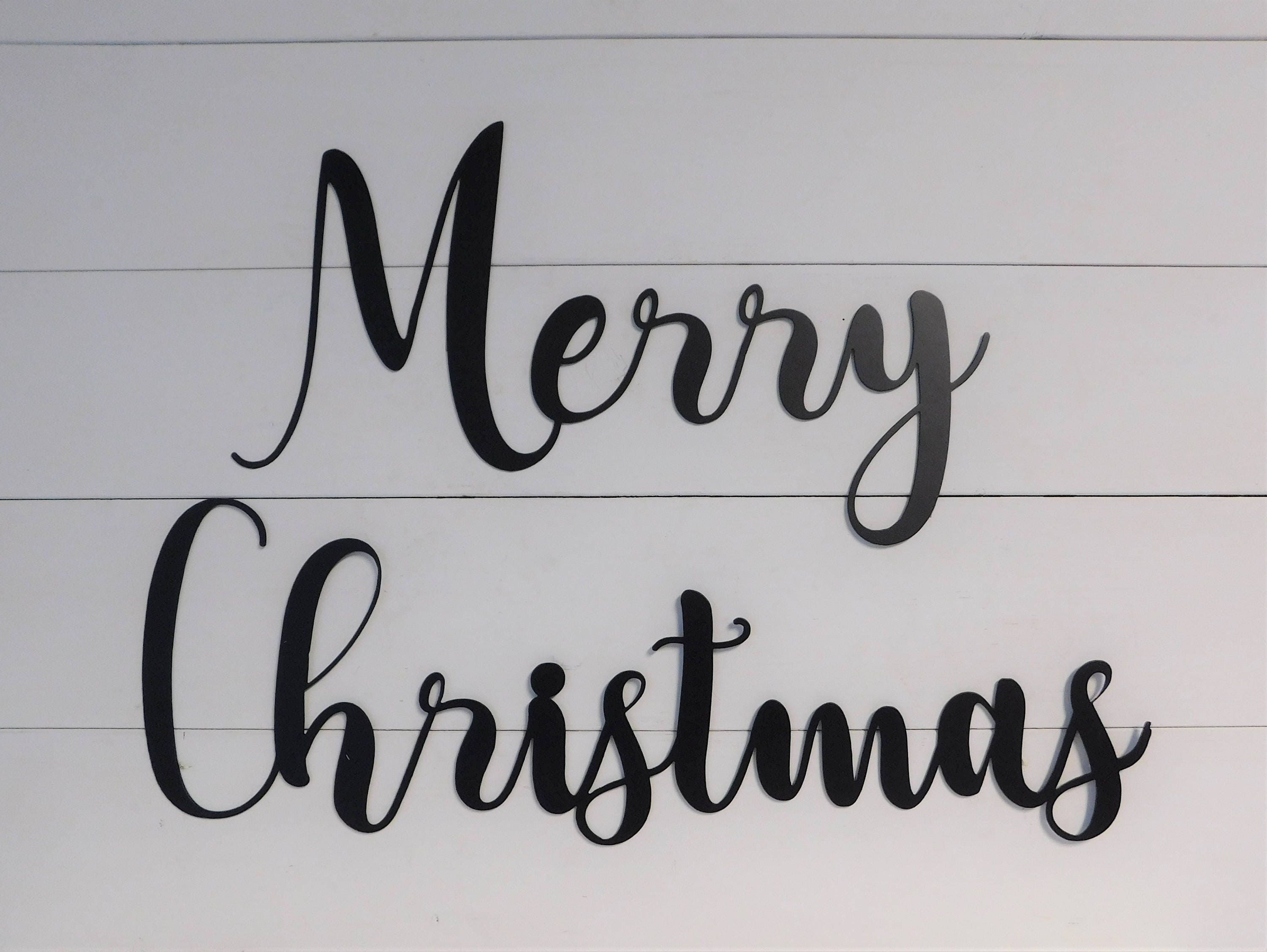Merry Christmas Sign Metal Merry Christmas Sign Farmhouse