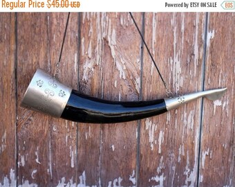 CIJ SALE Large drinking horn Viking Drinking Horn alcohol cup Soviet Georgian traditional wine horn collectibles wine horn wall decor