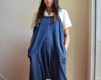 denim harem jumpsuit | pick your print.