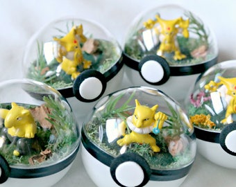 Poke Ball Terrariums - Kadabra Set - Small 2 inch