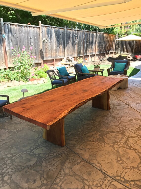Redwood Patio Table Outdoor Table