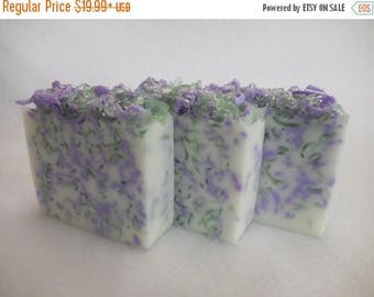On Sale Lavender Sage SOAP LOAF - Lavender Soap - Sage Soap - Rustic Wedding Favor - Baby Shower Party Favor - Goats Milk Soap - Unisex Bulk