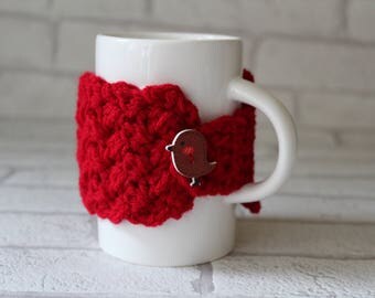CROCHET MUG COSY pattern including printable packaging crochet mug hug crochet mug cozy crochet mug cosy crochet mug cozie