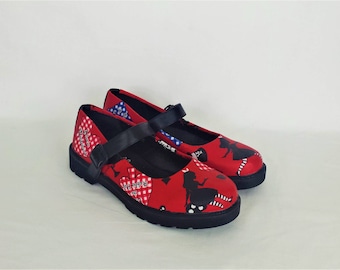 Alice in Wonderland shoes, custom shoes, Alice shoes, Custom Alice shoes, Goth shoes, shoes, Alternative, Rockabilly, Punk, gift for her