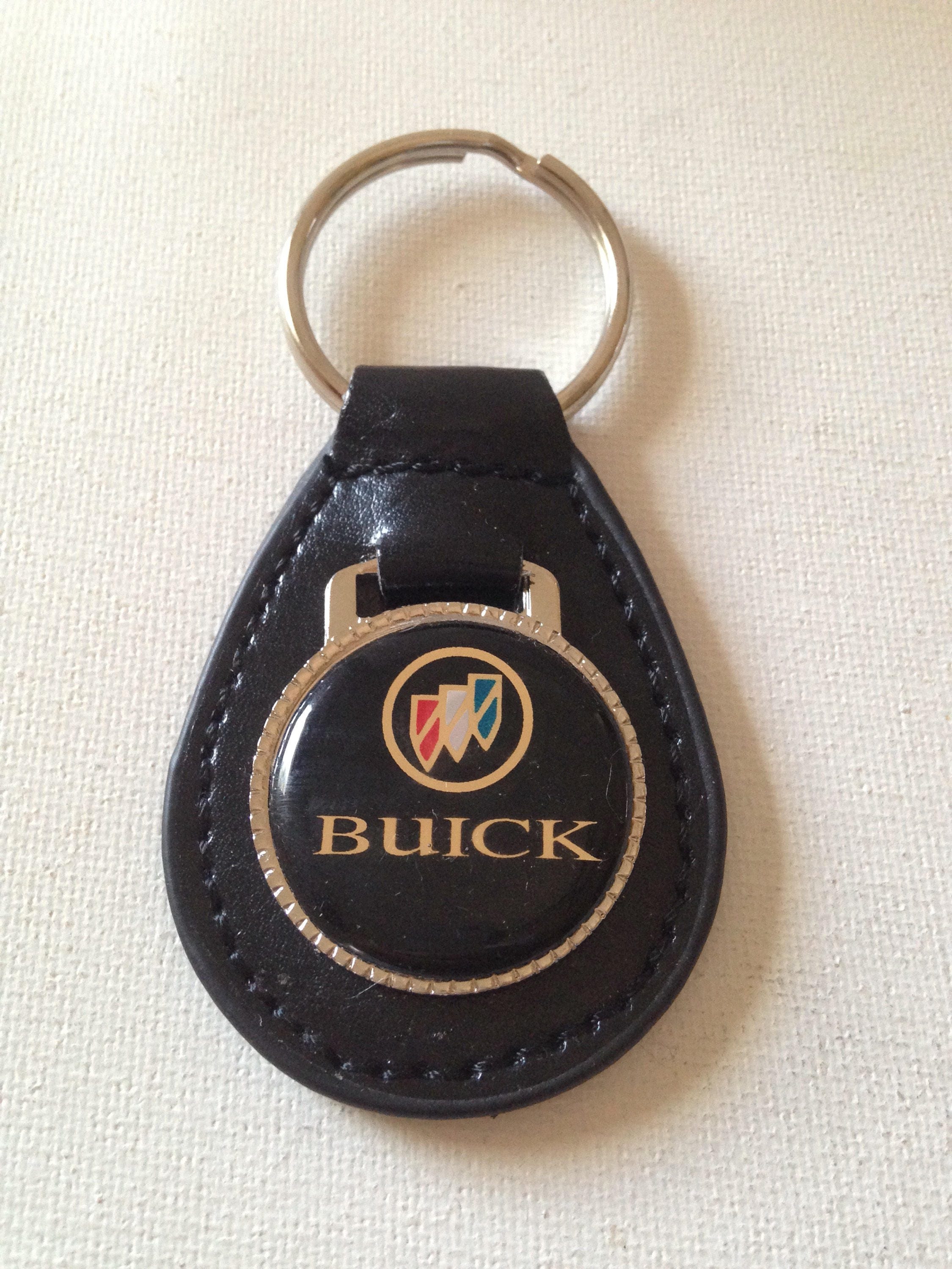 Buick Keychain Black Leather Key Chain