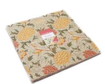 PREORDER Moda - 10" Squares "William Morris 2017" by V & A -- 42 -10 inch squares. Layer Cake, 7300LC, Reproduction, Shipping October 2017