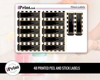 Plexus Labels, Plexus Printed Labels, Plexus Address Labels, Plexus Brochure Labels - PLX-RAL009