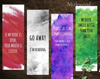 View Printable Bookmarks by MirkwoodScribes on Etsy