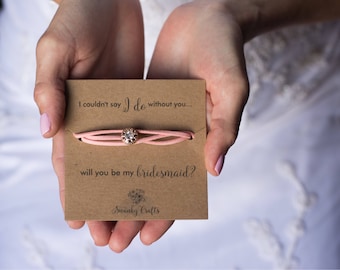 Bridesmaid bracelets - coffee bracelet - wrap bracelet - handmade bracelet - will you be my bridesmaid gift - bridesmaid gifts - nude look
