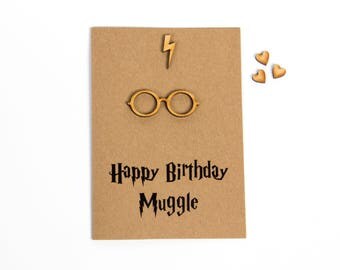 Download Printable handwritten Harry Potter style Birthday Card